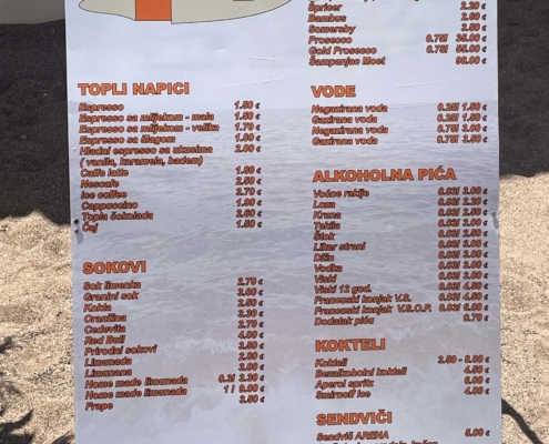 Prices in Montenegro